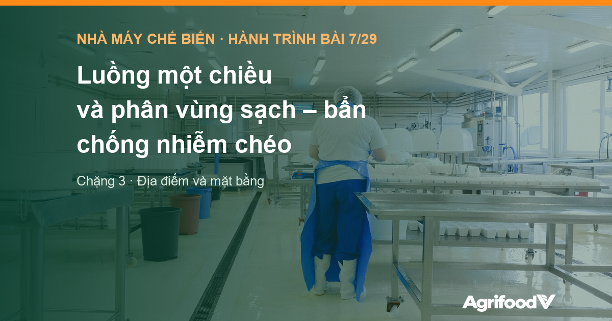 Luồng một chiều và phân vùng sạch – bẩn: bố trí mặt bằng chống nhiễm chéo