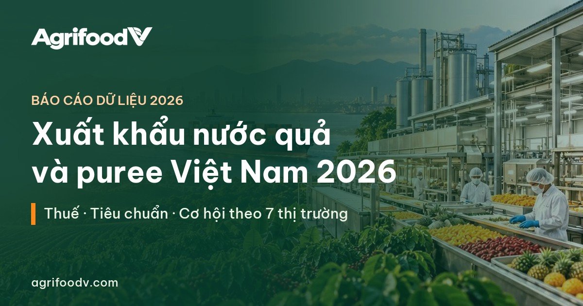 Báo cáo xuất khẩu nước quả và puree Việt Nam 2026 của AgrifoodV