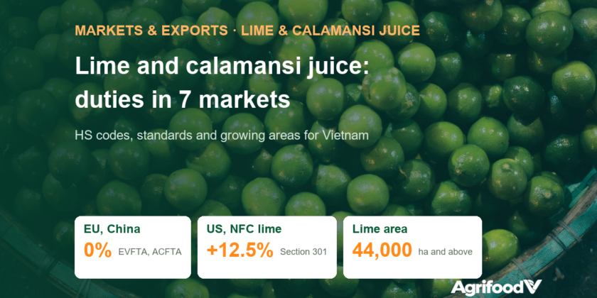 Vietnam Lime and Calamansi Juice Exports: Tariffs, Standards, Growing Areas