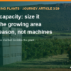 Plant capacity: size it from the growing area and the season, not the machines – AgrifoodV