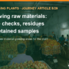 Receiving and storing raw materials: intake checks, residues, retained samples – AgrifoodV